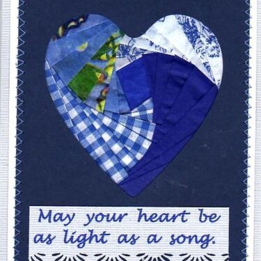 Light as a song ~ Iris Folding card