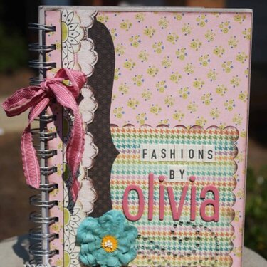 Fashions by Olivia altered notebook *Noel Mignon**