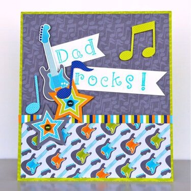 Dad Rocks Card