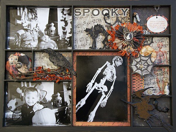 halloween shadowbox