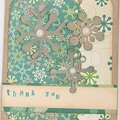 winter thank you card