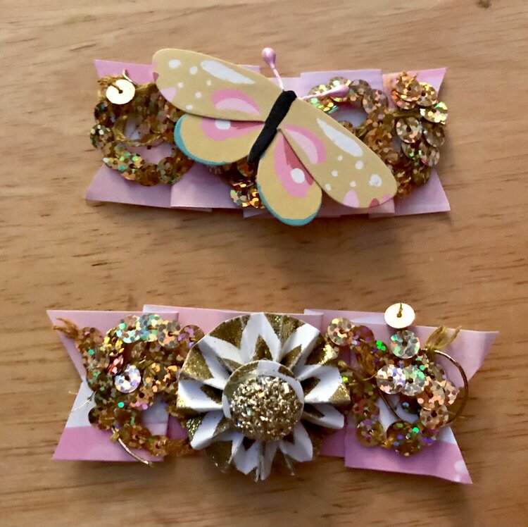 Paper ribbon embellishments