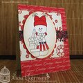 Seasons Greetings Snowgirl Card
