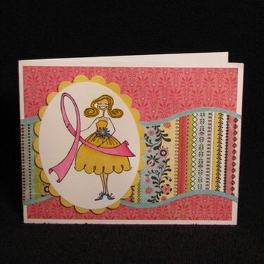 Pink Ribbon Bella Card