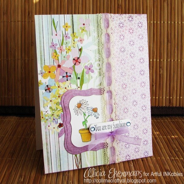 April Flower Hop Card - Artful INKables