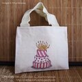 Stamped Canvas Gift Bag