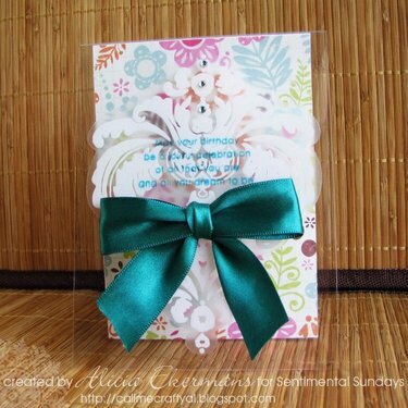 Clear Birthday Card - Sentimental Sundays 10