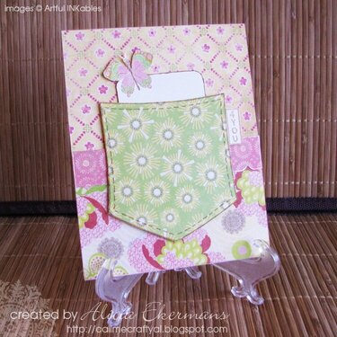 Butterfly Double Pocket Card