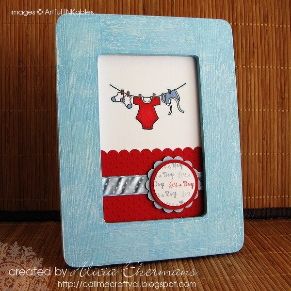 Baby Boy - Altered Frame - Think INK 23