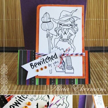 Bewitched By You - Halloween Card