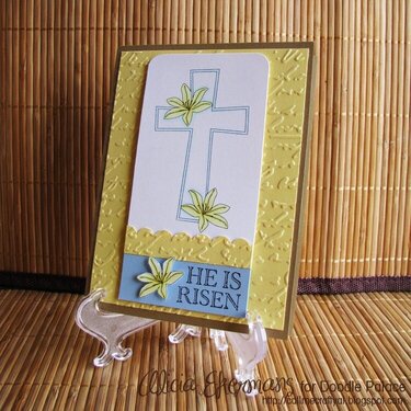 He is Risen - Doodle Palace Easter Cross