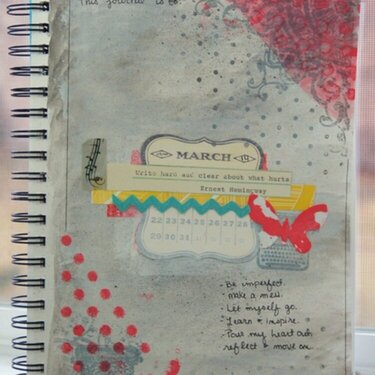 My First Art Journaling Page!