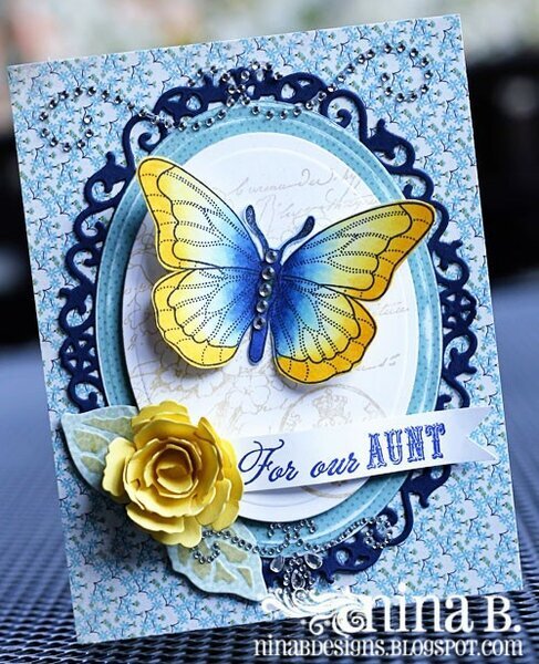 Butterfly Aunt Card