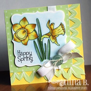 Freebie Daffodils - Happy Spring