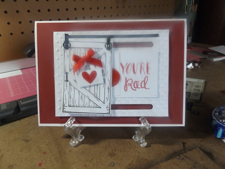 valentine slider card