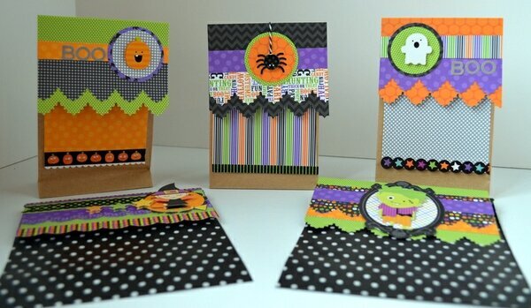 Doodlebug Halloween Cards and Treat Bags!