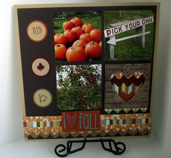 Harvest Lane Simple Stories Layout and Card