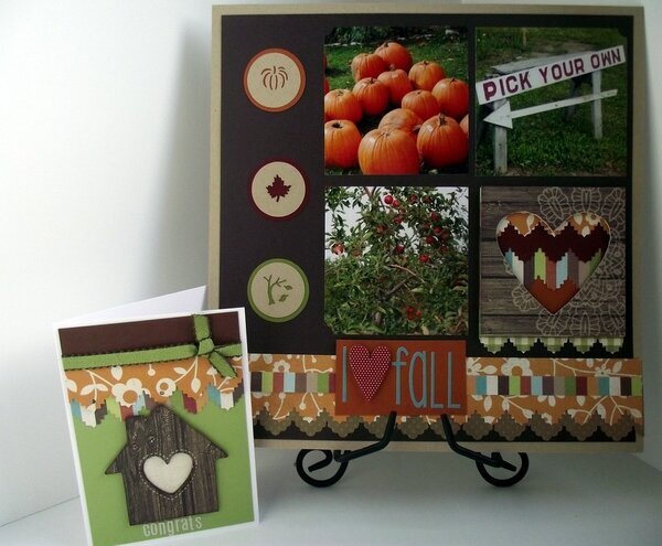 Harvest Lane Simple Stories Layout and Card