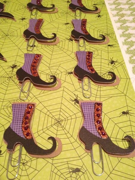 Witch boots for Paper Clip Swap!