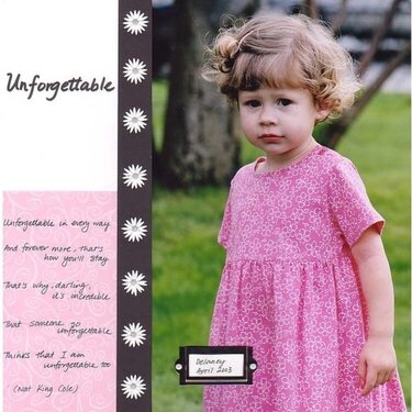 unforgettable-as seen in MM super scrapbook pages