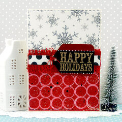 Christmas cards created with a Christmas craft kit