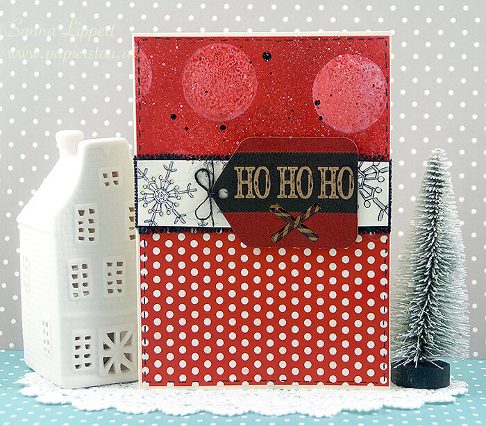 Christmas cards created with a Christmas craft kit