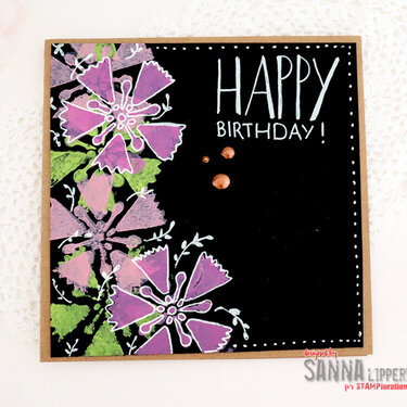 Stenciled cards