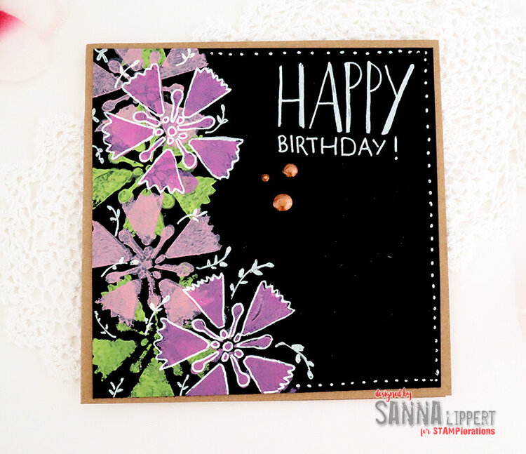 Stenciled cards