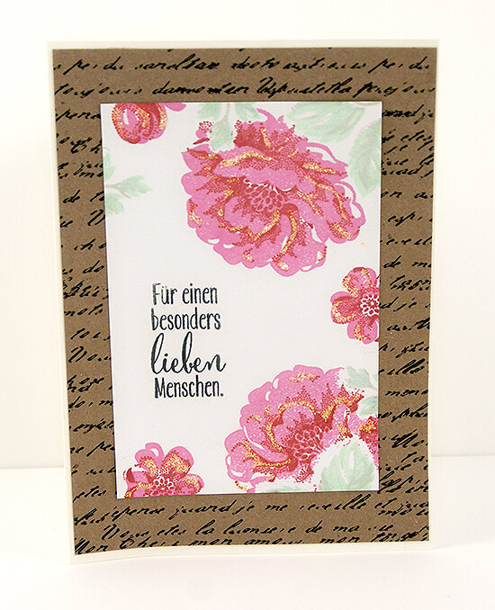 Clean and simple flower card