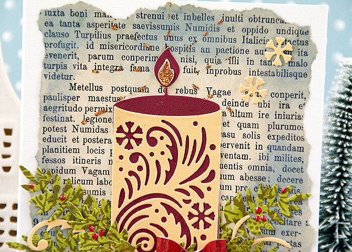 Christmas candle card
