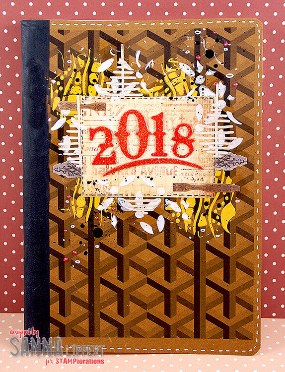 Altered notebook cover 2018