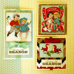 A set of fast and easy Christmas cards