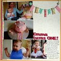 Emma's first birthday