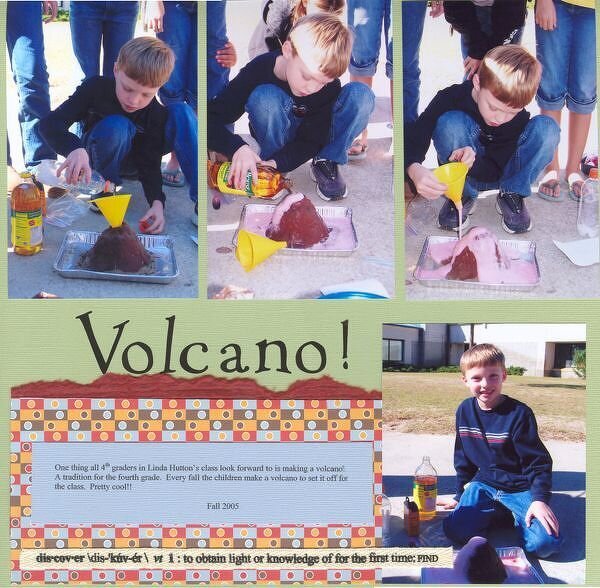 Volcano 4th grade