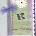 Birthday Card for DDs 17th