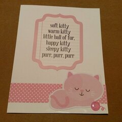 Kitty poem card