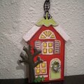 Maya Road Coaster Christmas Ornament - House
