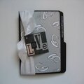 Wedding Card - Black, White, and Silver