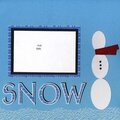 Snow Page - Made with Cricut