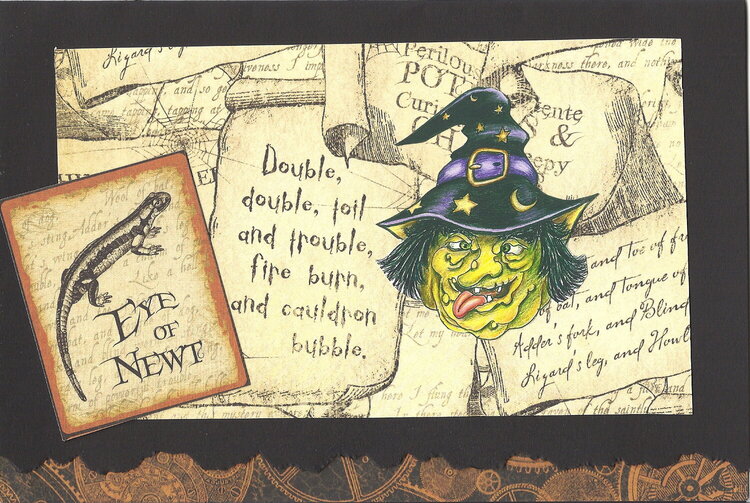 Halloween Fortune Card - front