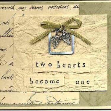 &quot;Two Heart Become One&quot; as seen in June Scrapbooks Etc.