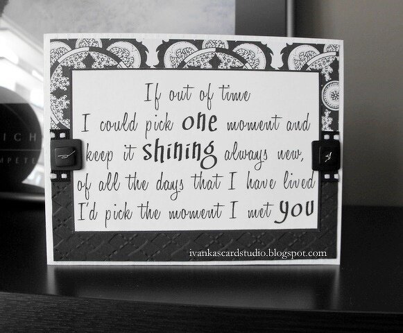 &#039;The Moment I Met You&#039; card