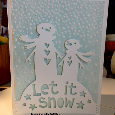 Let it snow card