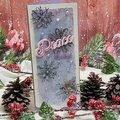 Pink Fresh Studio Slimline Christmas Card