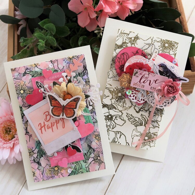 Floral Background Cards