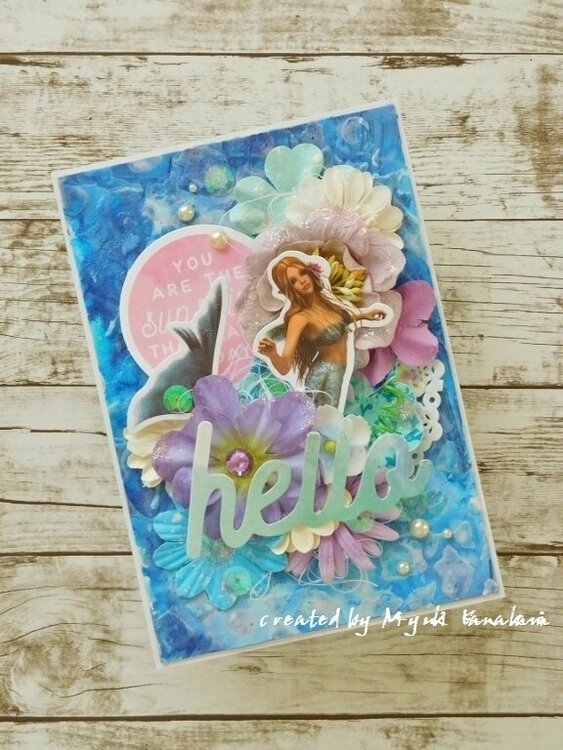 Hello Mermaid card