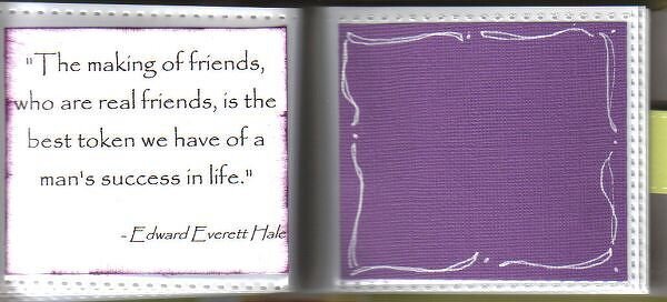 Friendship mini book