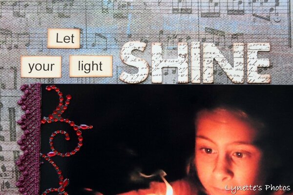 Let your light SHINE - a canvas mixed media projec