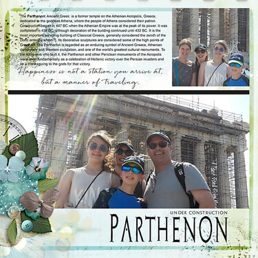 2018 Parthenon Under Construction  Greece