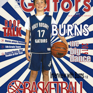 2019 Connor Basketball Magazine cover